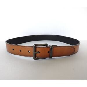 Nautica Boys Casual Dress Reversible Faux Leather Belt Brown/Black - 22" to 26"